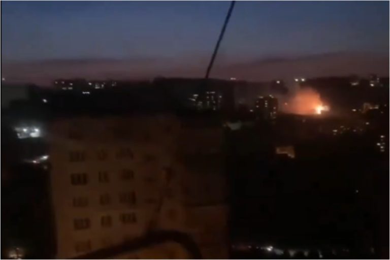 Vladivostok, požiar rozvodnej skrine