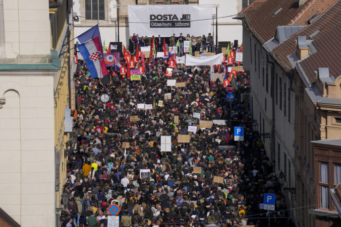 Protest, demonštrácia, Záhreb