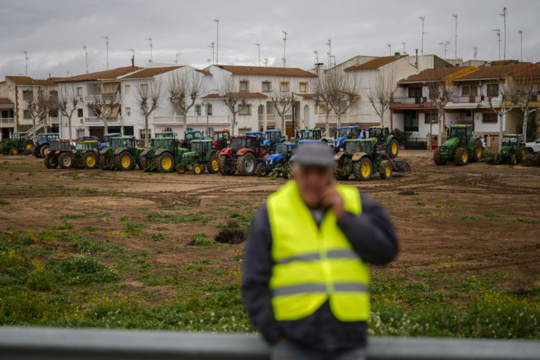 Protest farmárov v Španielsku