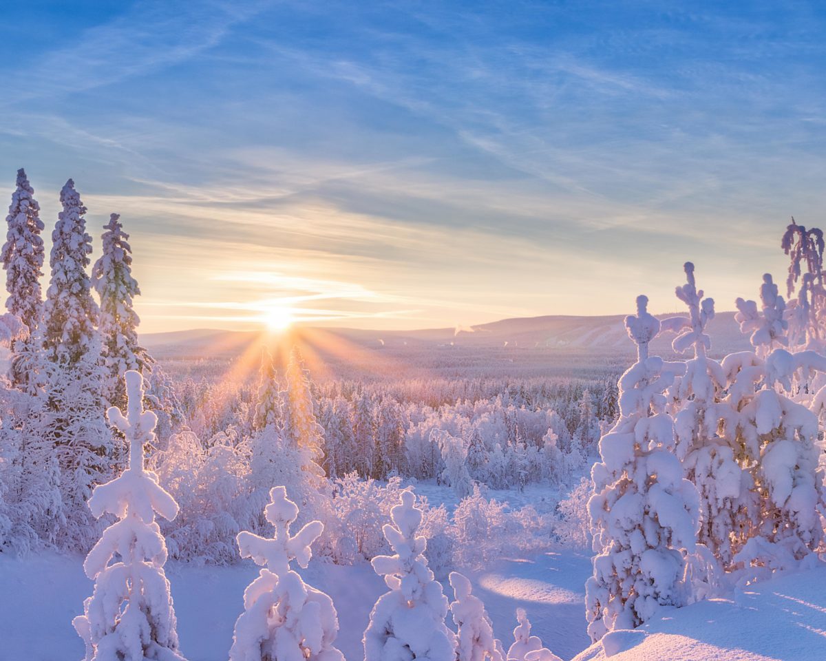 Sun in horizon