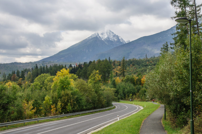 Tatranská Lomnica, cesta, Vysoké Tatry