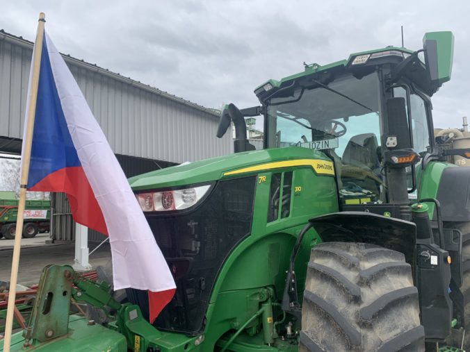 PROTEST: Traktorový protest farmárov v Česku