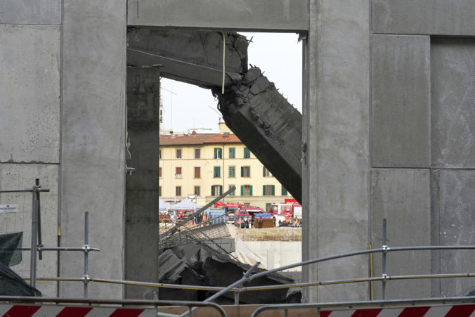 Nehoda na stavbe vo Florencii
