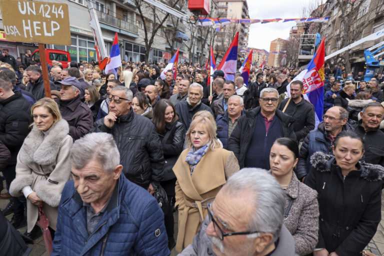 Kosovskí Srbi, demonštrácia, protest