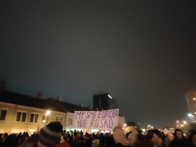 Protivládny protest v Košiciach