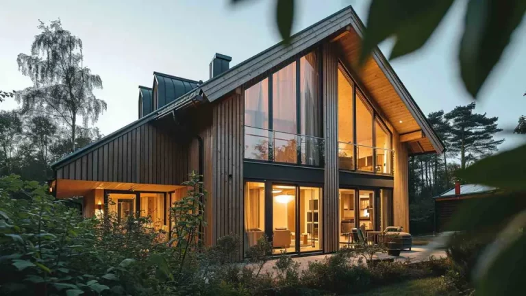 Moderná drevostavba navrhnutá AI