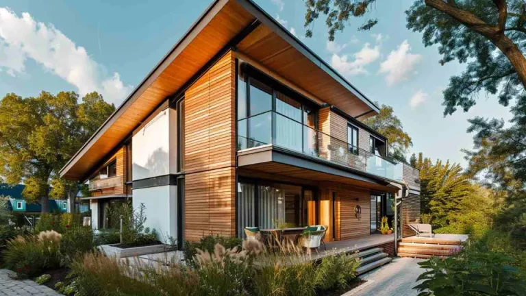 Moderná drevostavba navrhnutá AI