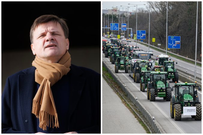 Farmári počas protestov predostreli štyri požiadavky, podľa Hlinu minister Takáč odmieta diskutovať (video)