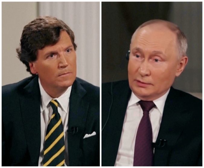 Vladimir Putin, Tucker Carlson