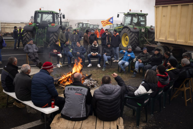 Španielsko, protest farmárov