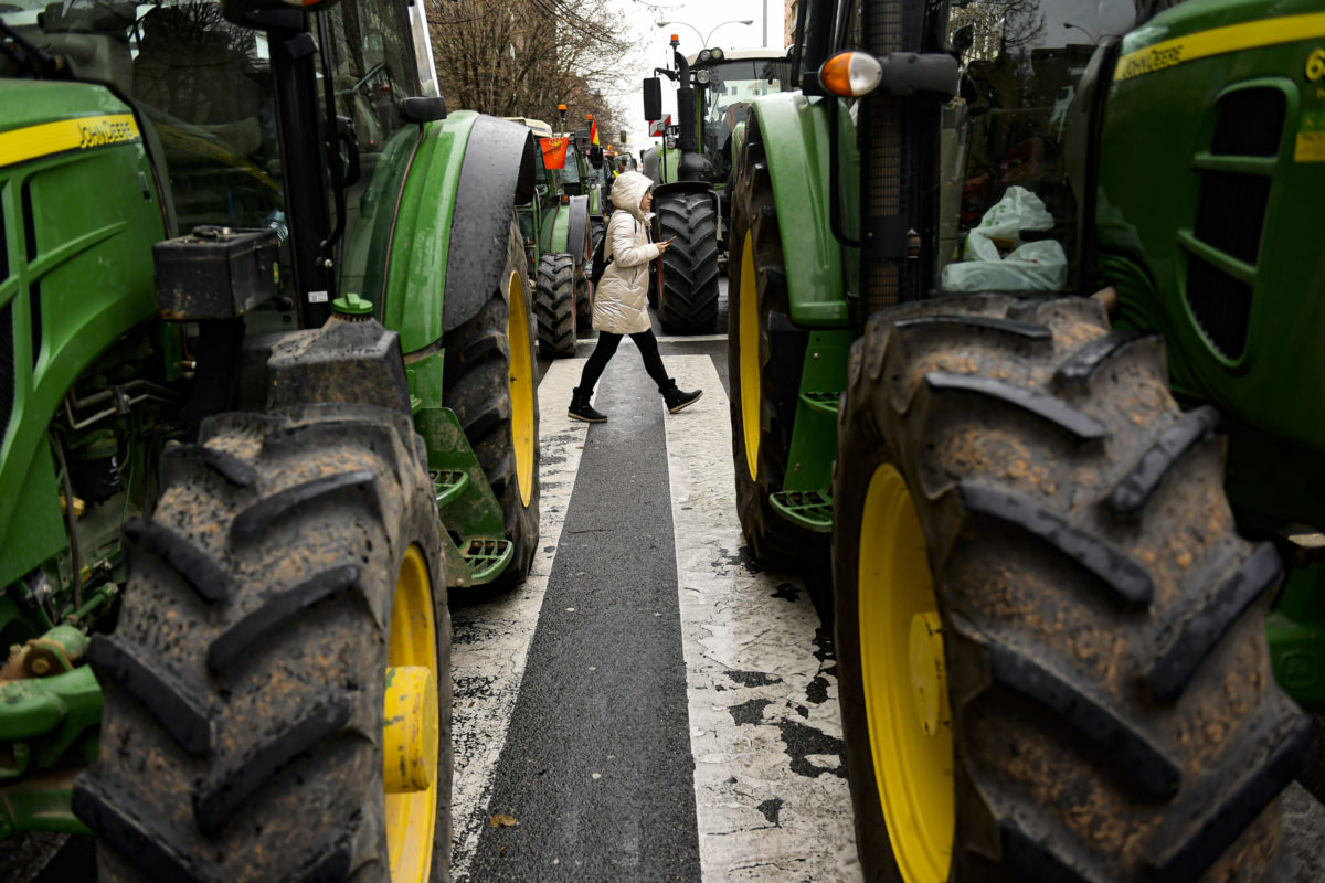 Španielsko, protest farmárov
