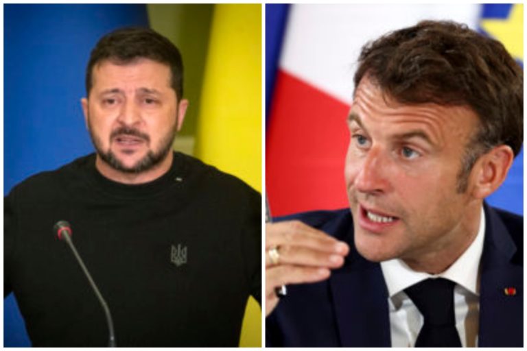 Zelenskyj, Macron