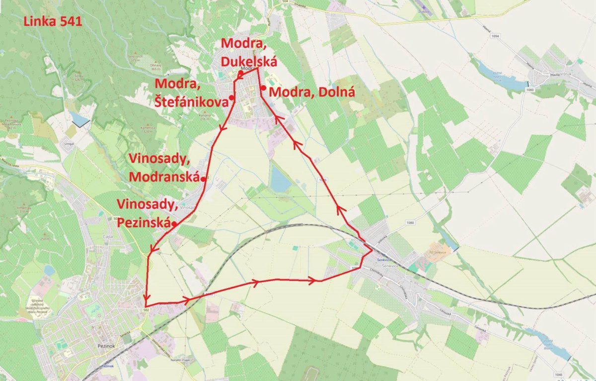 Dopravné obmedzenia, Vinosady – Pezinok
