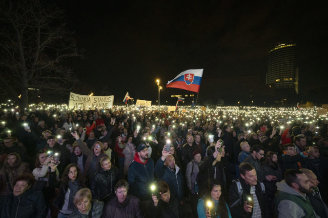 BRATISLAVA: Protivládny opozičný protest