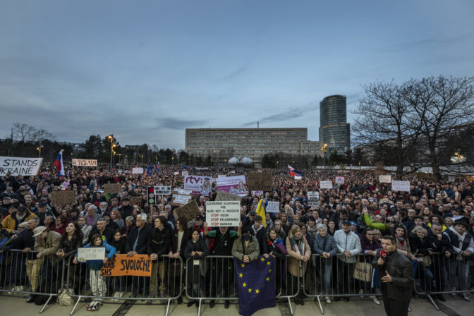 BRATISLAVA: Protivládny opozičný protest