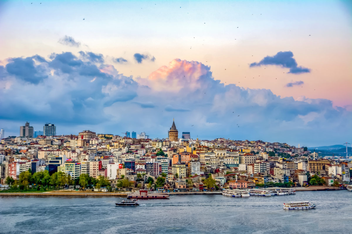 Galata Tower, Galata Bridge, Karakoy district and Golden Horn, istanbul – Turkey