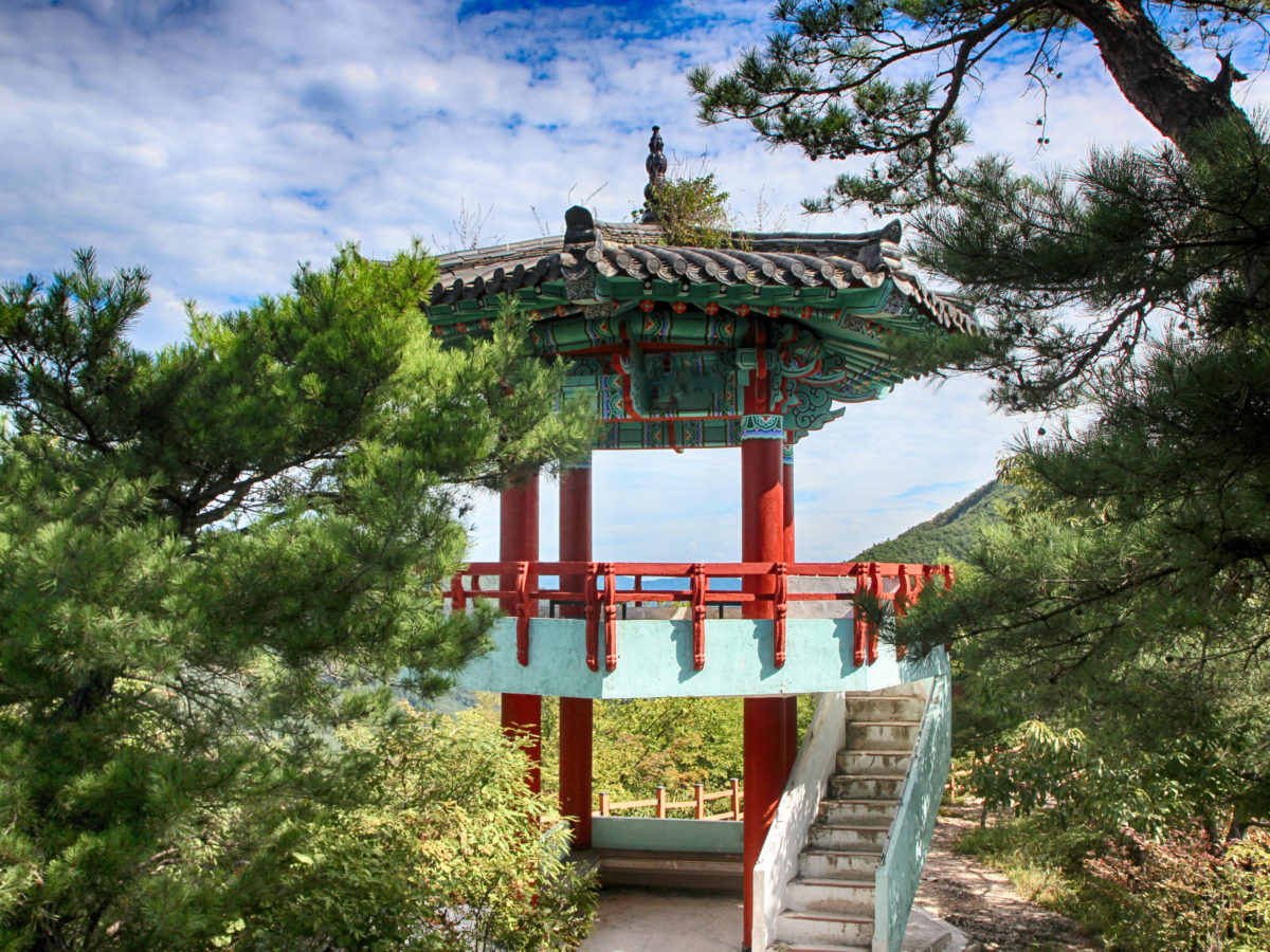 Observatory in Gangcheonsan Mountain, Sunchang, Jeollanamdo, South Korea