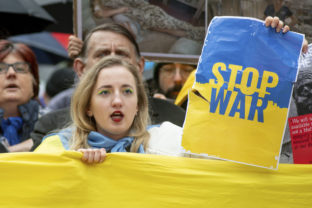 Protest, vojna na Ukrajine, Ukrajina