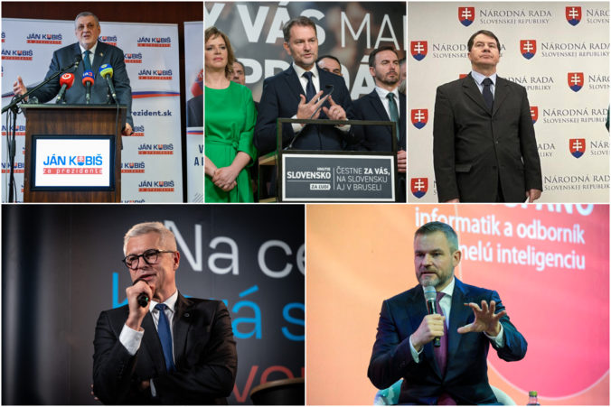Kandidáti na prezidenta: Korčok, Pellegrini, Matovič, Kubiš, Dubovský