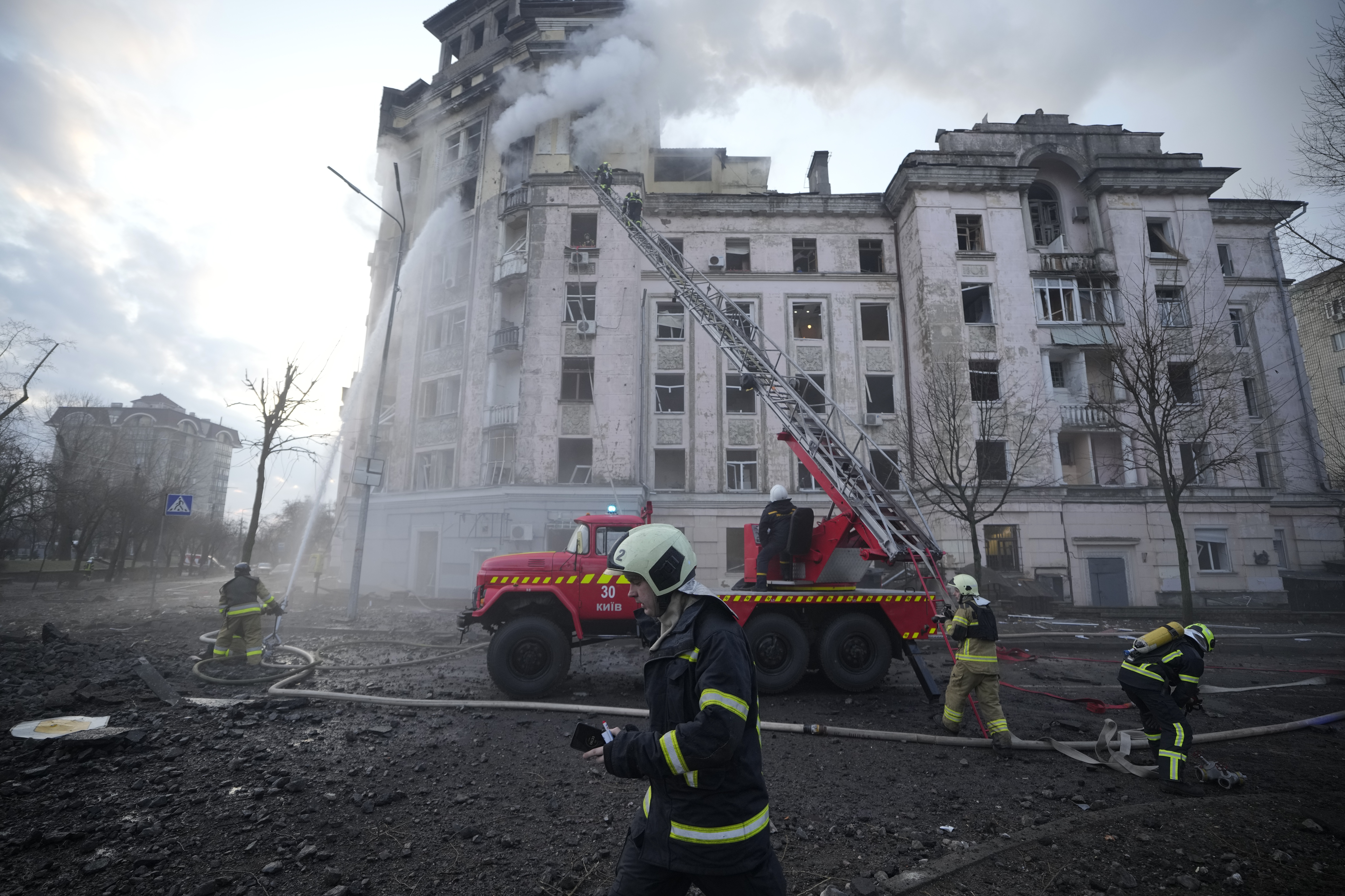 Raketový útok na Kyjev - 21. marec 2024
