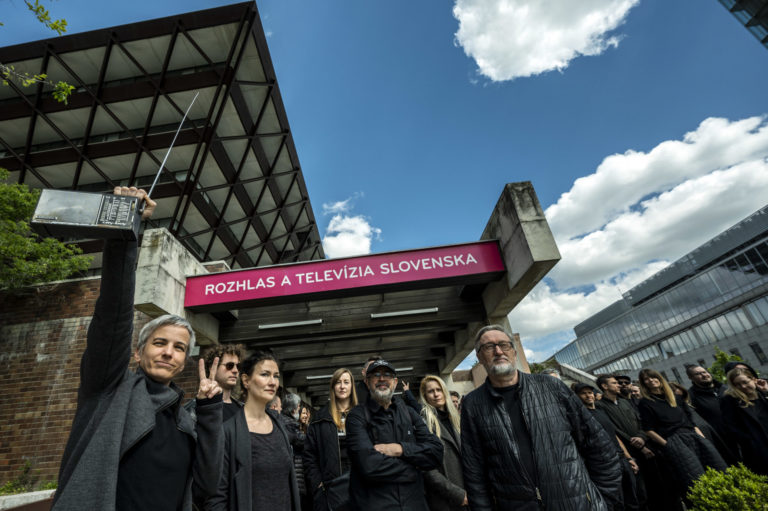 RTVS: Protestná akcia zamestnancov