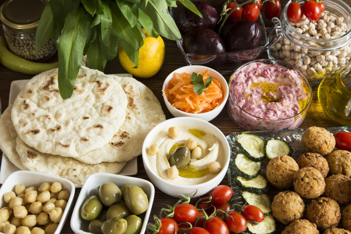 Hummus and falafel