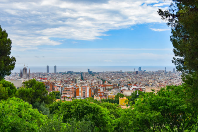 Barcelona city landscape