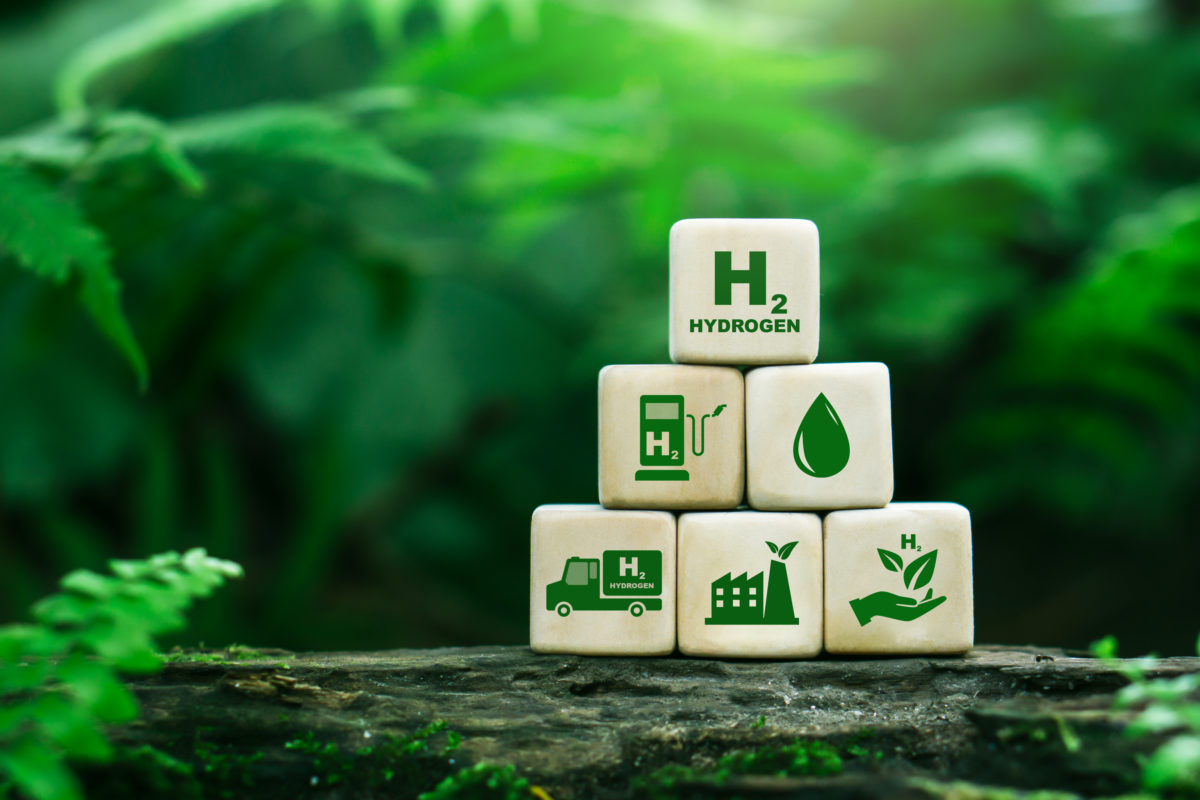 H2 hydrogen innovation zero emissions technology.Clean hydrogen energy concept.Hydrogen production.Hydrogen Industry Concept.