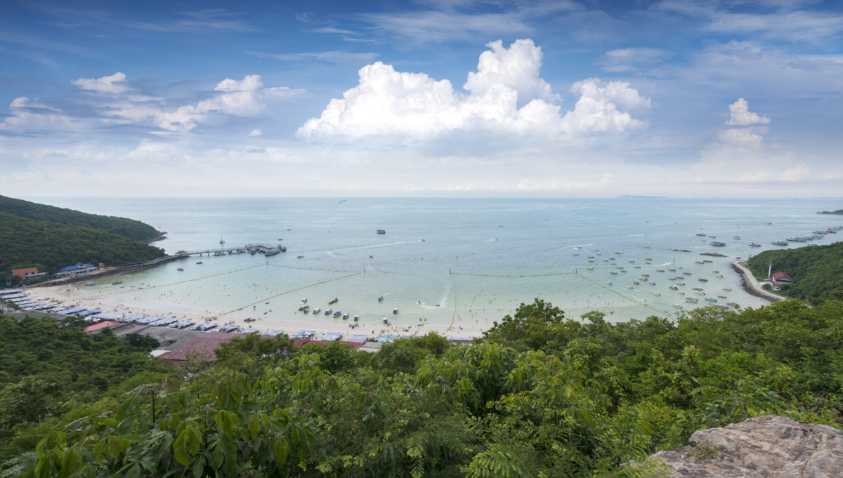 View point Ta Waen Beach at Koh Lan Island Phattaya Thailand,One of the most beautiful island in Thailand.