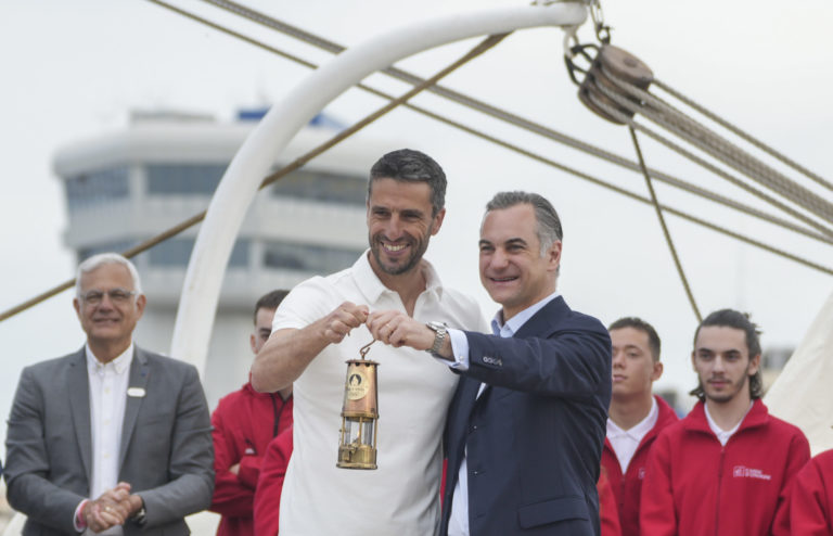 Greece Paris Olympics Flame Belem