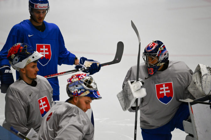 HOKEJ MS: Slovensko oficiálny tréning