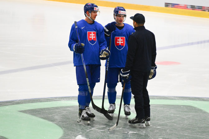 HOKEJ MS: Oficiálny tréning - Slovensko