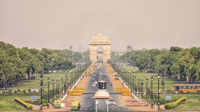 New Delhi city in daytime