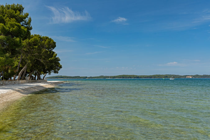 Beach in Fazana in Croatia