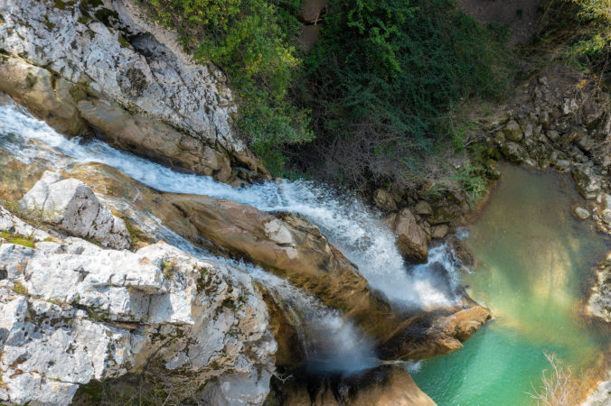 Seven waterfalls trail in Istria, Croatia