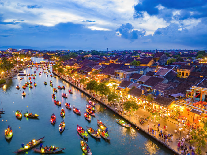 Hoi An ancient town which is a very famous destination for tourists.