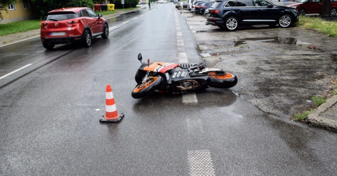 Dopravná nehoda, motorkár