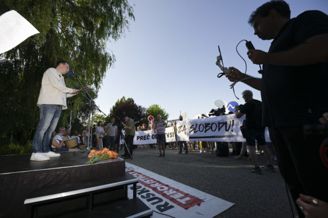 PROTEST: Za slobodu médií