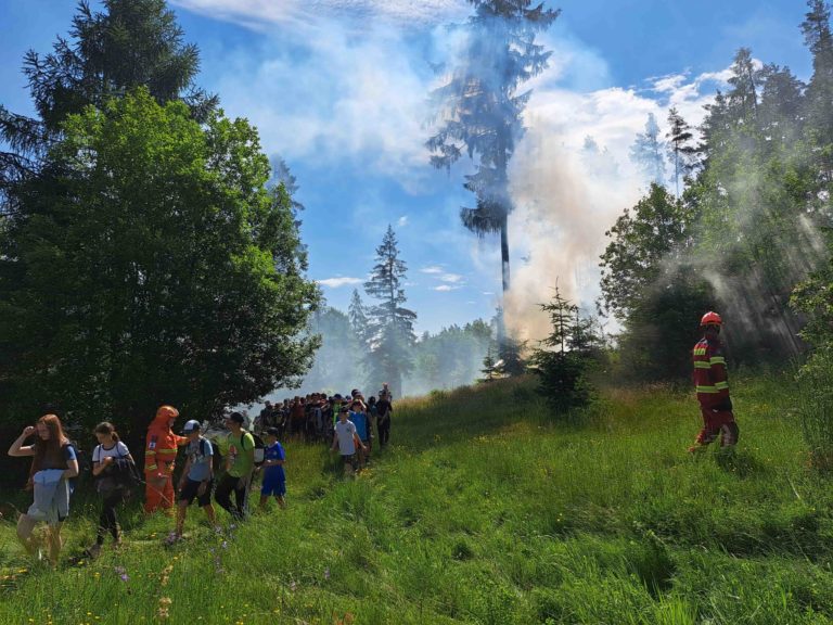 SPIŠSKÉ BYSTRÉ: Simulovaný lesný požiar