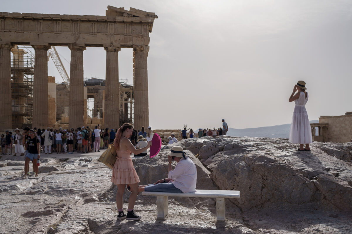 APTOPIX Greece Heat Wave Weather
