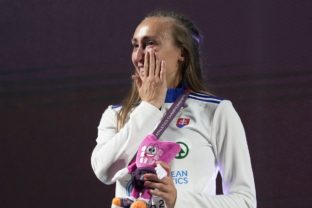 Gabriela Gajanová, striebro na ME v atletike