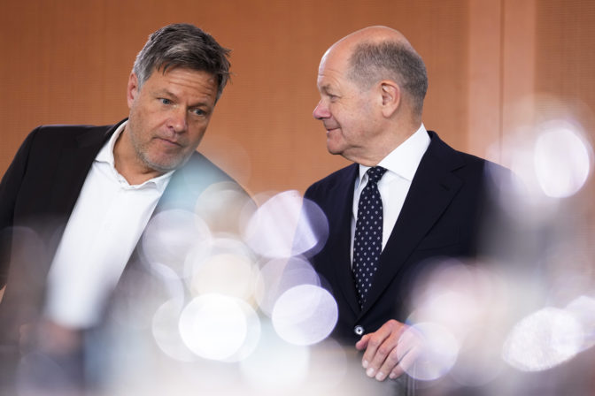 Robert Habeck, Olaf Scholz