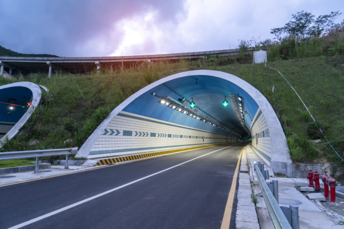 Tunnels on freeway