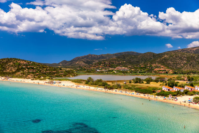 Spaggia di Chia Sa Colonia neach famous Chia beach, Sardinia, Italy. Spaggia di Chia Sa Colonia near famous Chia beach, Sardinia, Italy. Sardinia is the second largest island in the Mediterranean Sea