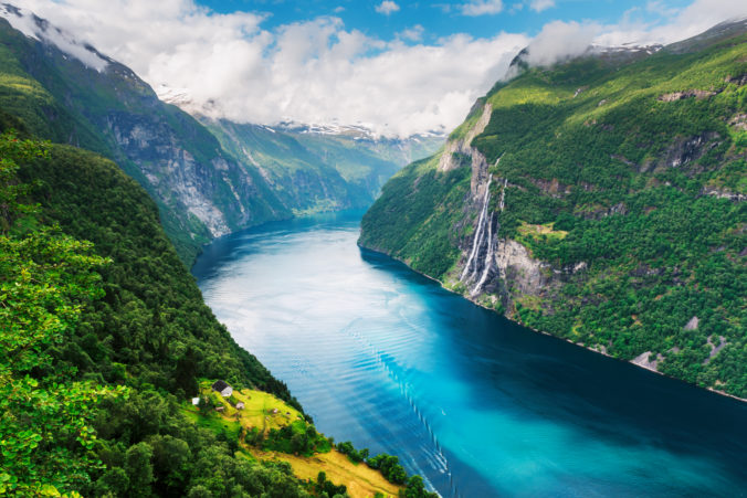 Breathtaking view of Sunnylvsfjorden fjord