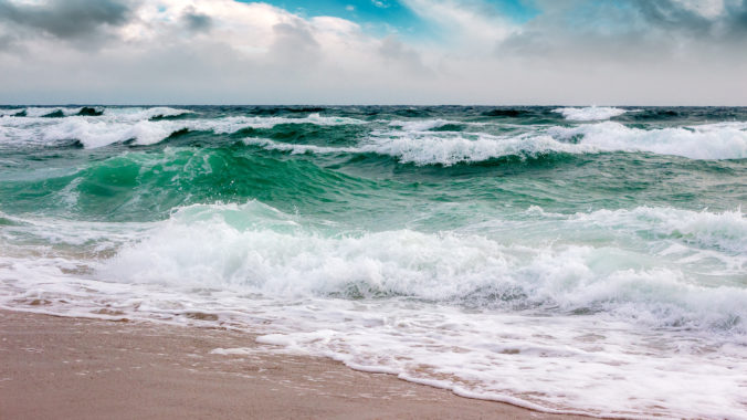 Seascape in morning light