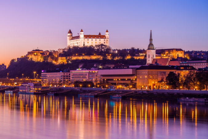 Bratislava at night