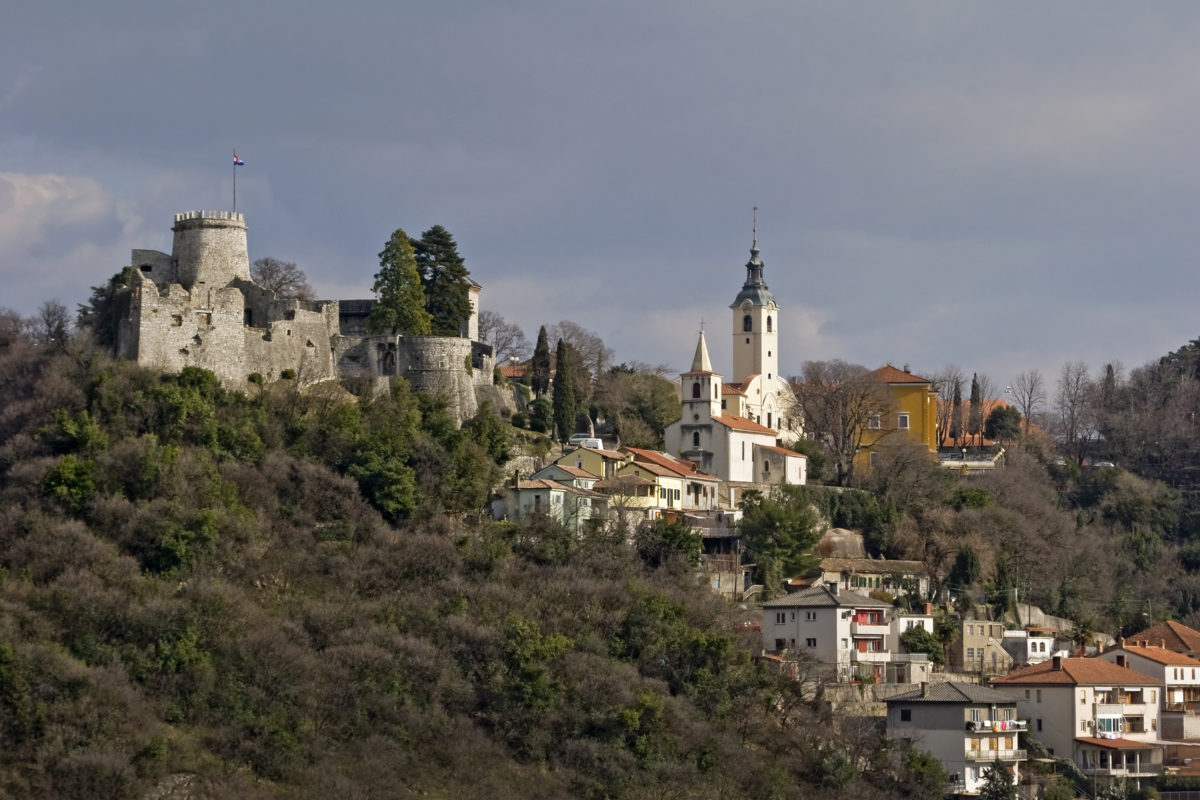 Fort on the hill above town