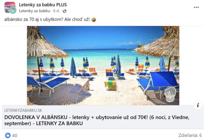 Lacné letenky na Facebooku