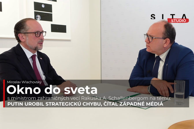 Minister zahraničných vecí Rakúska Alexander Schallenber v rozhovore s Miroslavom Wlachovským pre podcast Okno do sveta
